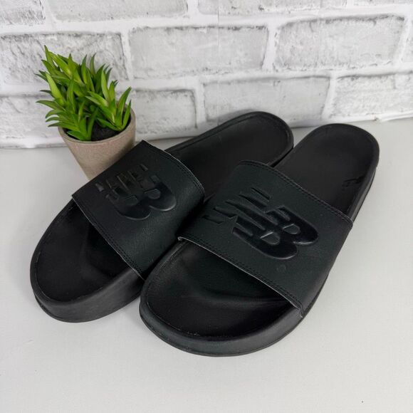 New Balance Slides Black Men's Size 12 - Picture 1 of 6